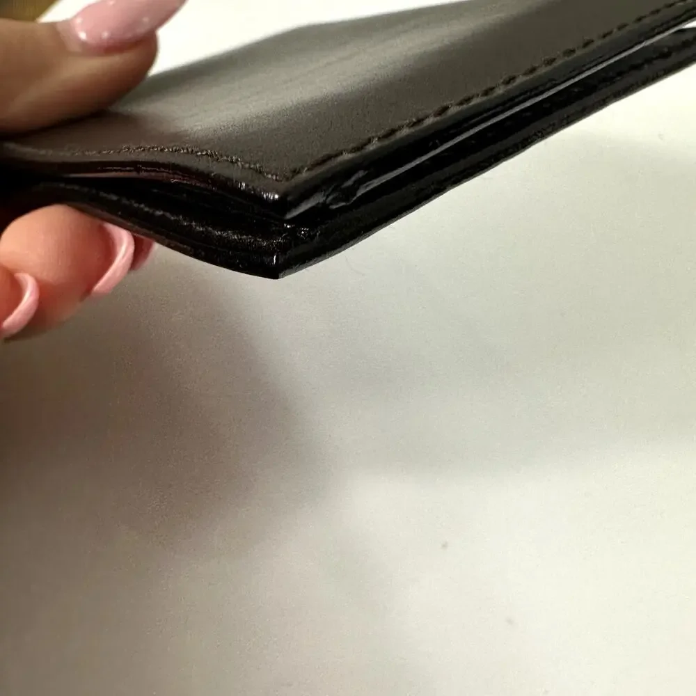 Gucci Pocket Mirror with Leather Case Authentic Vintage
